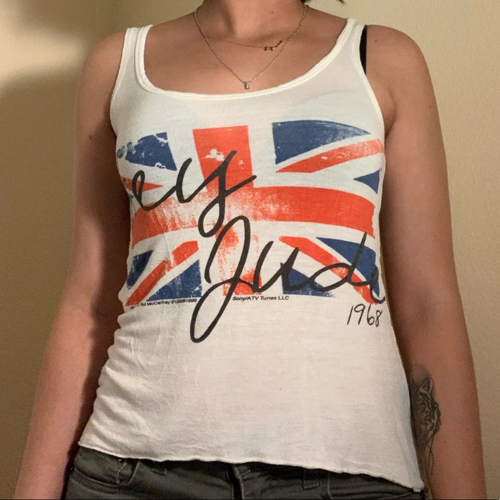 “Hey Jude” Beatles Sheer Tank Top